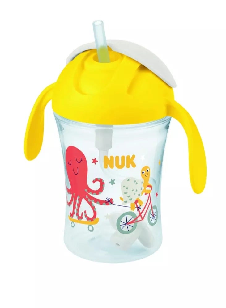 NUK Polypropylene Pp Motion Cup Learning Cup | 230 Ml | Leak-Proof, Soft Straw | Ergonomically Shaped Handles | 8+ Months | Bpa Free | Assorted - Image 2
